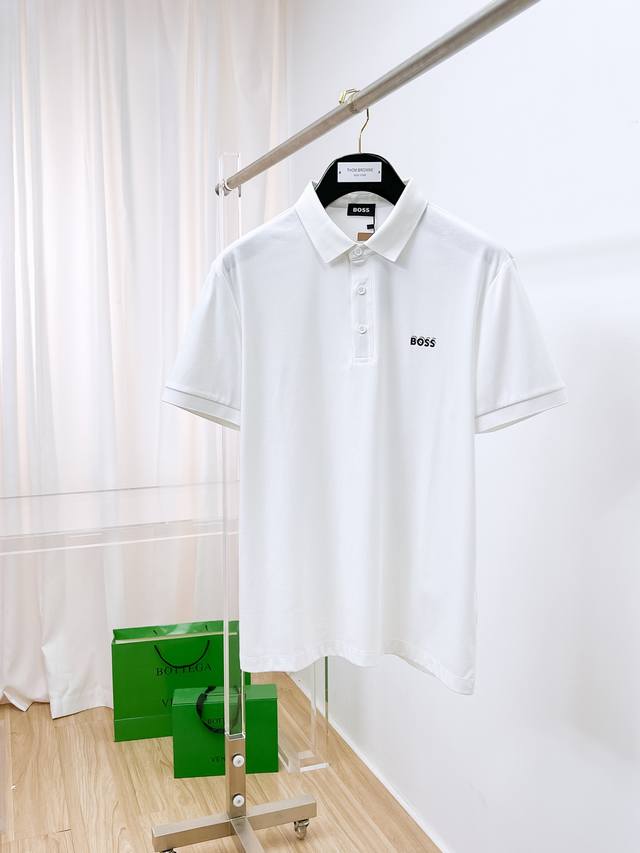 Boss 高级定制 平纹面料柔软舒适透气 2025 夏季 限量款短袖Polo系列 ：-3Xl