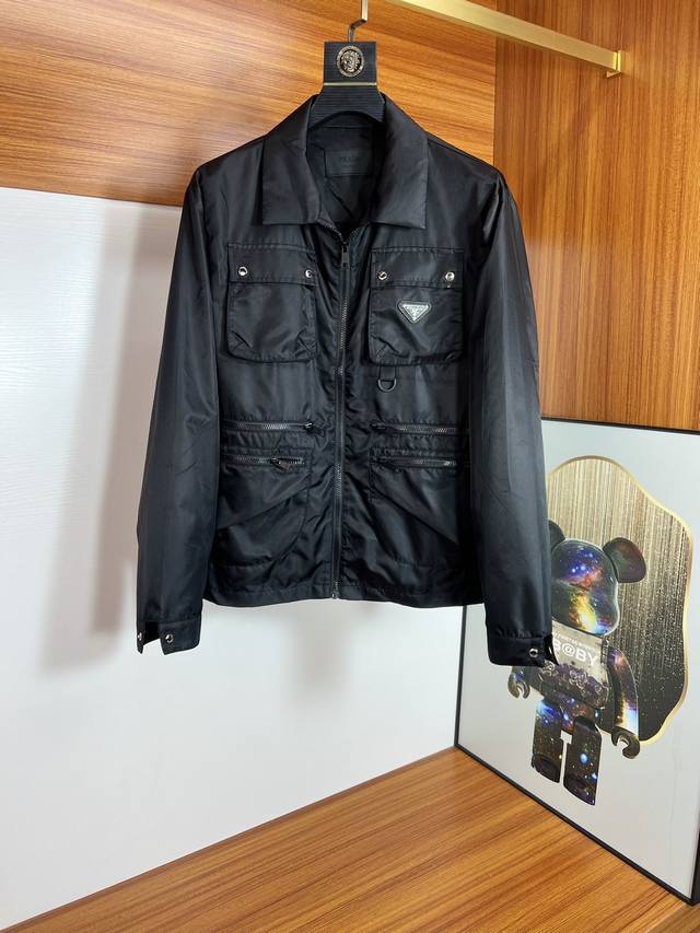 Prada 普拉达 2025春夏新品 三标齐全 夹克外套 好货不用过多介绍 看细节 专柜码数：M-3Xl 175 140建议L