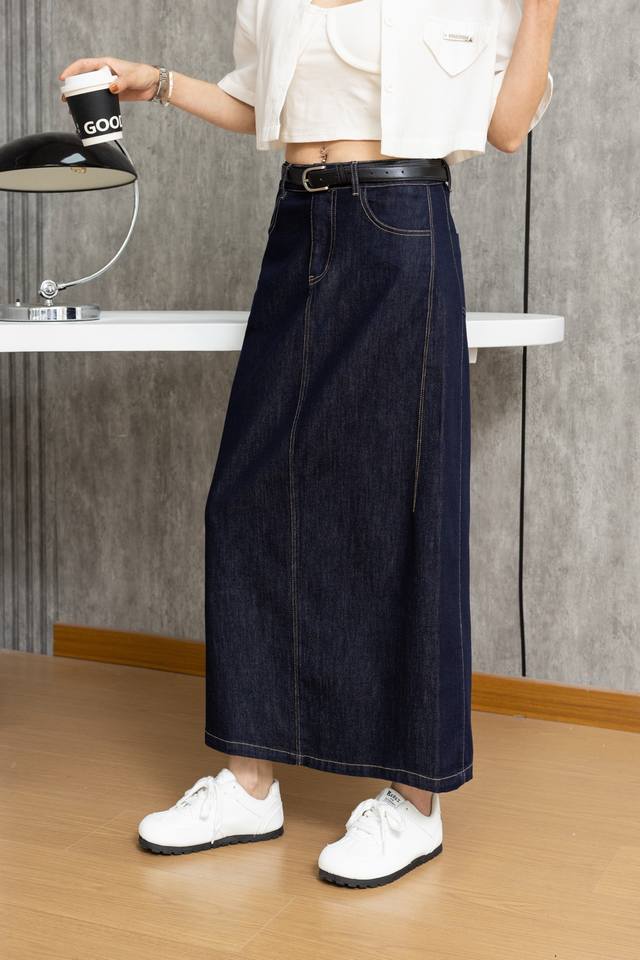 新款保色牛仔长裙6Smlxlxxl