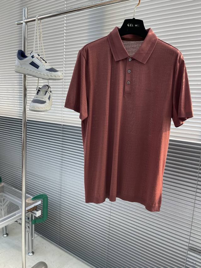 Z Zegn 纯色翻领针织Polo衫 简直是衣橱里的宝藏单品！ 时尚感和舒适度俱佳，穿上它瞬间提升了我的穿衣品味，这款Polo衫采用了经典的翻领设计，简约大方又