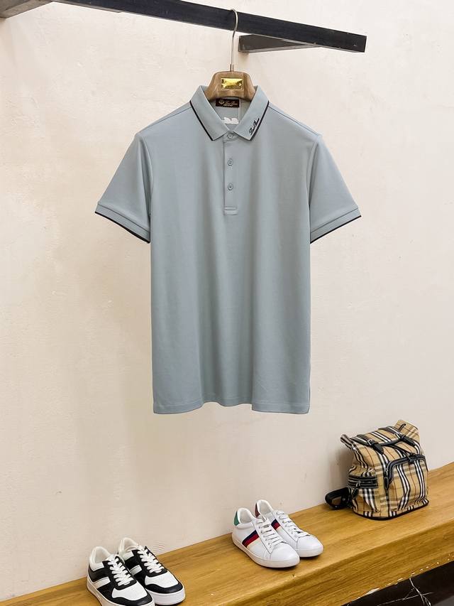 开春新品 L P2580Ss夏季新款字母Logo男士翻领Polo衫！经典商务男款，高端男装的天花板级别的商务男款！简约时尚大气不失优雅，单穿内搭体面过人，品质控