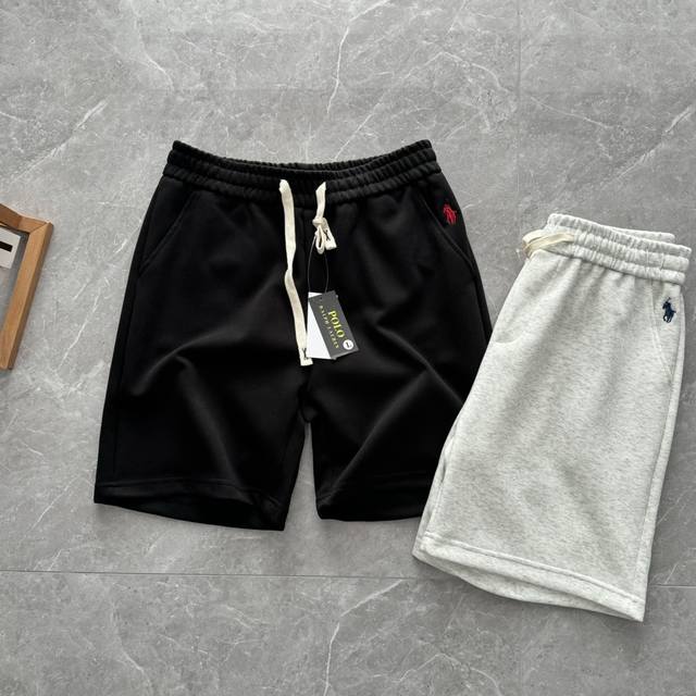 拉夫25Ralphlauren夏季新款纯棉廓形宽松直筒休闲棉质短裤！海外 + 万针重工刺绣小马，刺于插袋上方！棉质面料，轻盈舒适，亲肤透气！手感软糯！ 立体剪裁