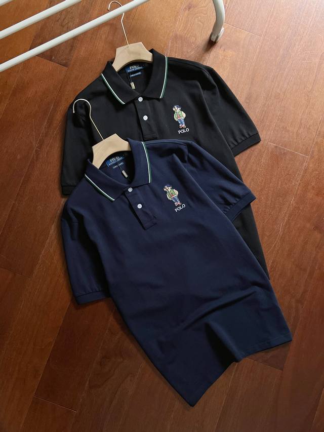 高品质 货号2503Ralph Lauren拉夫劳伦男装小熊刺绣休闲翻领polo衫 高品质首选 胸前重工精致小熊刺绣！！男士经典翻领！ 商务休闲 日常通勤！全棉