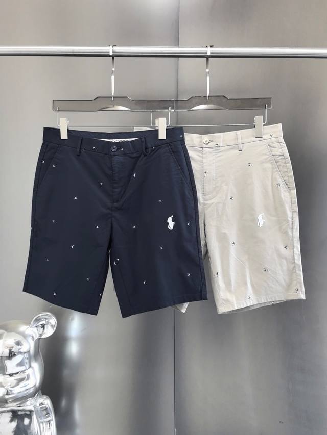 供 高品质福利款 Ralph Lauren 拉夫劳伦 2025纯原小标刺绣Logo休闲男士短裤 拉夫代工厂p流出 特殊渠道搞来一些，由于出厂必须全部做剪标处理，