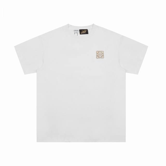 顶级代工品质 Loewe 罗意威25Ss 经典棉Logo短袖T恤 不需要所谓烂大街的华丽文案 主打品质 面料经过2次高温缩水固色 不变形不缩水不起球 -正确Os