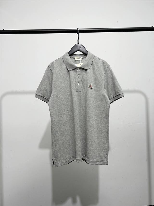 蒙口羊毛小标男款polo衫，品质好货！Moncler 蒙口男装官网新款经典 男士polo衫春季商务休闲纯色领子重磅纯棉T恤 短袖polo衫 高端高品系列 商场热
