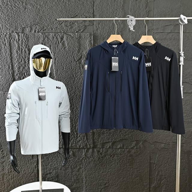 25Ss夏季Helly Hansen Hh海丽汉森冰感连帽防晒衣外套 轻薄户外运动防紫外线防晒皮肤衣 在炎热的夏季出行旅行户外活动不可或缺的呵护肌肤 时尚穿着的