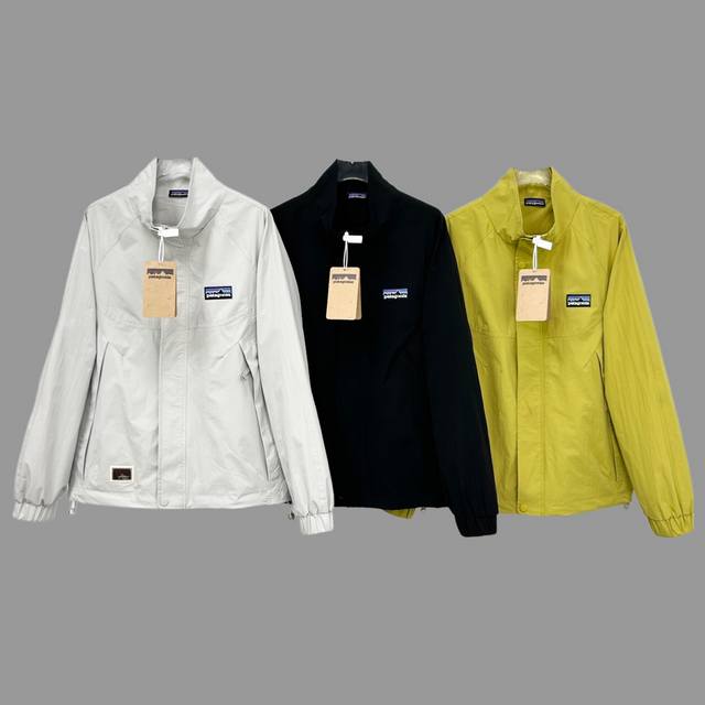 patagonia 巴塔哥尼亚户外软壳冲锋衣飞行夹克外套，三防面料全方面激光切割技术，男女情侣同款，正宗的高端货，激光穿孔，品质请放心！ 新款户外软壳冲锋夹克外
