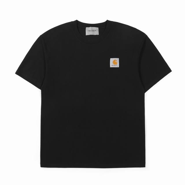 Carhartt Wip卡哈特经典小标棉质短袖T恤 定制主标 辅料 水洗齐全 甄选250克32支紧密纺双纱纯棉面料 质感厚实但是透气性良好 定制品牌刺绣贴标 水