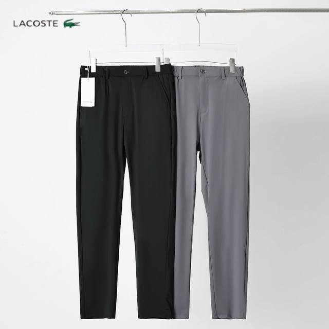 25夏季薄款新款！独家爆款！Lacoste 法国鳄鱼男士休闲功能性长裤西裤 高弹力 严选好货！专柜同步！ 男士休闲功能性复合西裤！采用定制速干吸汗高弹力面料！采