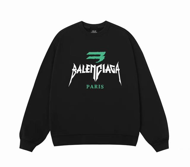 Balenciaga巴黎世家paris春季圆领卫衣 原版面料高版本高品质 网红明星同款 优选新疆华棉面料 pu直喷印花Logo工艺 定制定染 手感非常舒服 超级