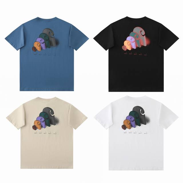 顶级复刻 25Ss Carhartt 卡哈特帆船联盟70周年纪念系列船标圆领短袖 官网同步 男女同款 面料：原版同步面料280克高支高密 高端品质 独家定制 采