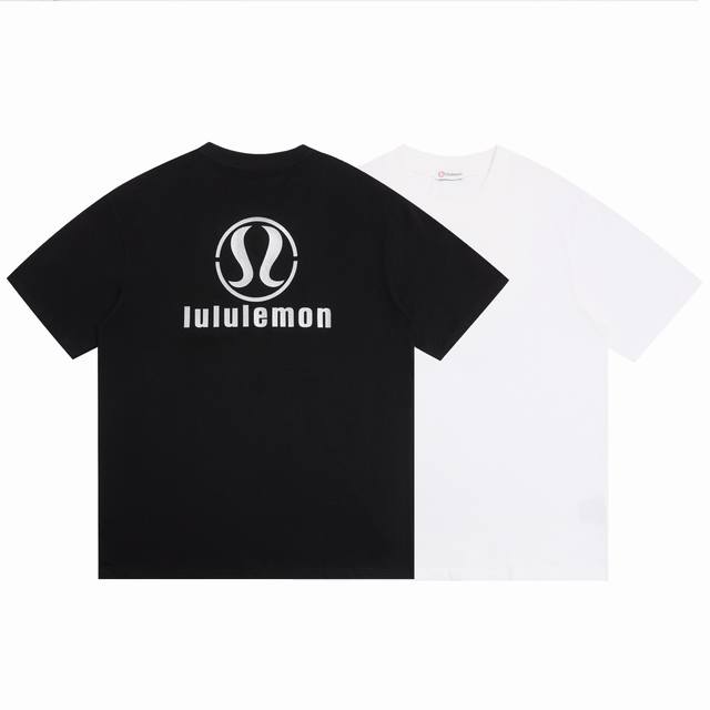 Lululemon露露2025Ss高版爆裂金属材质硅胶字母情侣休闲短袖T恤 最高版本！定制面料290克100%双纱棉！高版爆裂金属材质字母硅胶立体工艺设计！ 辅