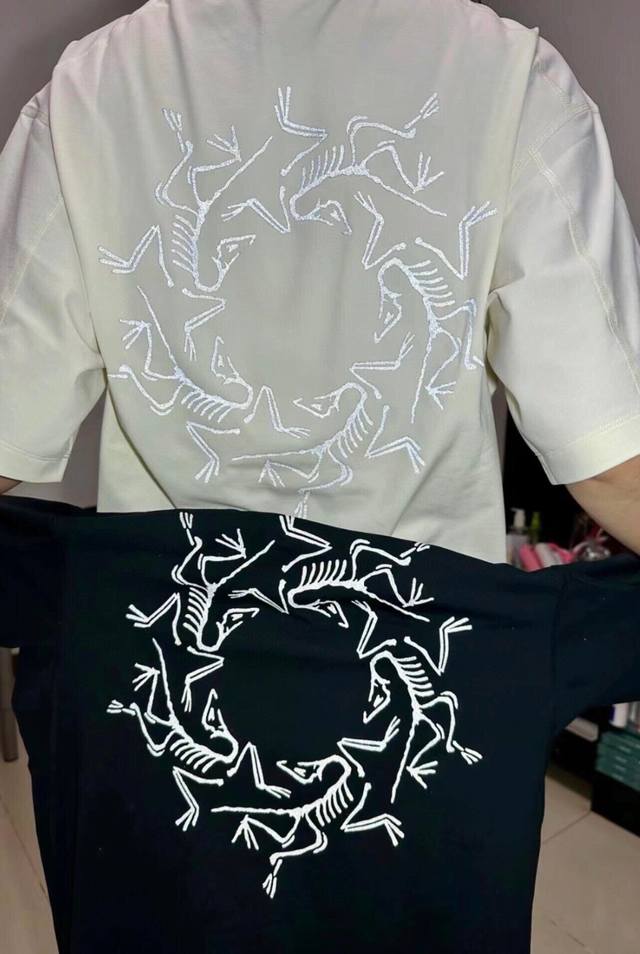 搭配资讯图 24Fw官网新款Arc’Teryx 始祖鸟万花筒反光Logo印花圆领短袖T恤