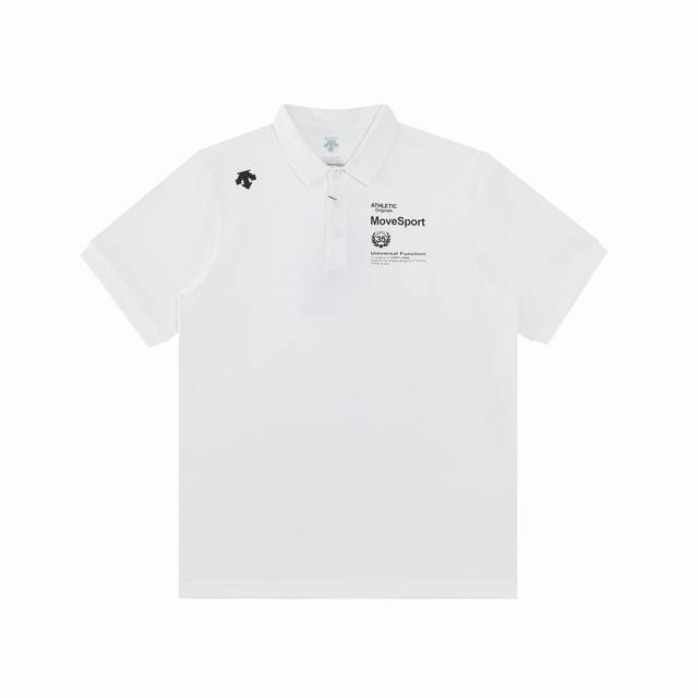 夏季新品 Descente迪桑特综训训练系列运动健身男女同款短袖polo衫 -此款面料采用冰丝无痕抗皱面料，不变形，不褪色，袖口下摆均采用热压封边，上身挺阔有型