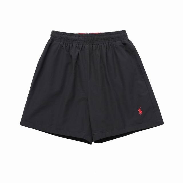 顶级复刻版本 25Ss夏季新款polo Ralph Lauren 拉夫劳伦刺绣Logo抽绳五分裤防水速干短裤男女同款 款号：W 55 颜色：黑色 绿色 卡其色