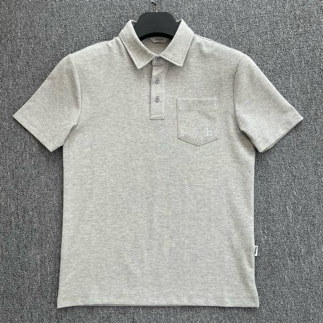 0152 2025夏季新款 Hazzys哈吉斯休闲纯色T恤通勤时尚口袋短袖男polo衫 重磅级牛货必入款兄弟们千万别错过 低调风度奢华，尽显高贵气质 定织的棉混