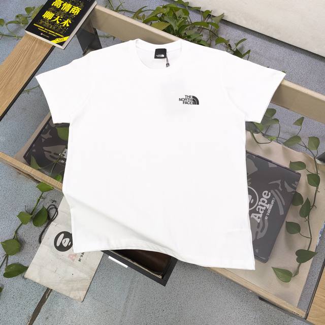 上新 款号：Tx276 2025春夏新款The North Face北面Tnf简约小Logo图案印花休闲情侣短袖T恤，轻奢高级，上身效果，绝绝子，采用220克纯