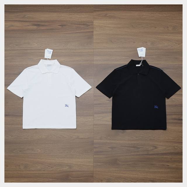 巴宝莉下摆蓝马polo衫 黑色 白色 Xs-S-M-L-Xl 龙年巨献｜Burberry 24Ss 设计师联名款 Daniel Lee执掌首季｜皇家蓝战马图腾