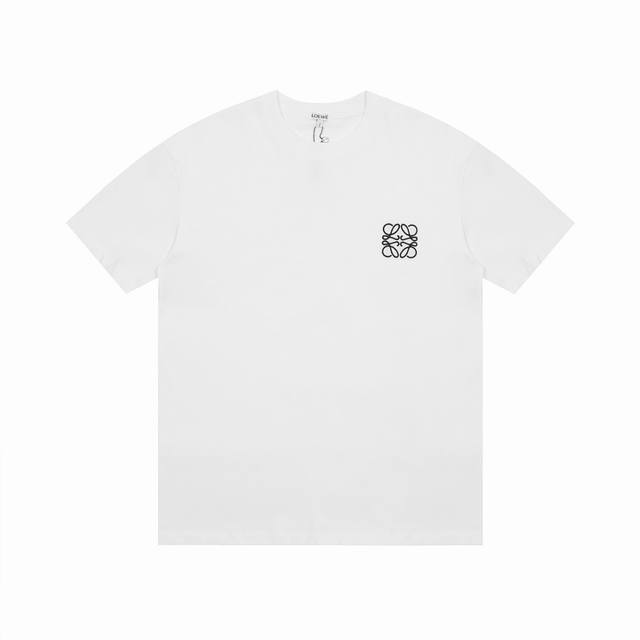 we07# 顶级代工品质 Loewe 罗意威25Ss 经典T恤短袖 不需要所谓烂大街的华丽文案 主打品质 面料经过2次高温缩水固色 不变形不缩水不起球 -正确O