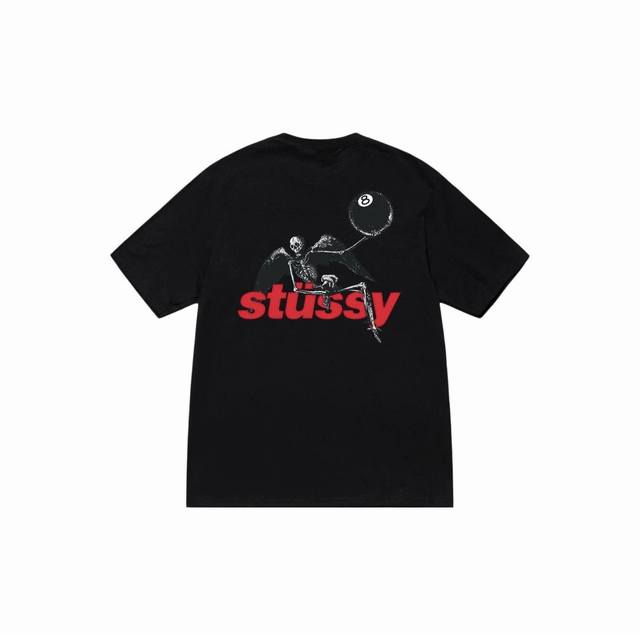 1054款斯图西Stussy高品质短袖，260克双纱面料，现货可报，宽松版型，最大穿到220斤都行，码数Mlxlxxl，颜色：黑色，白色，藏青色