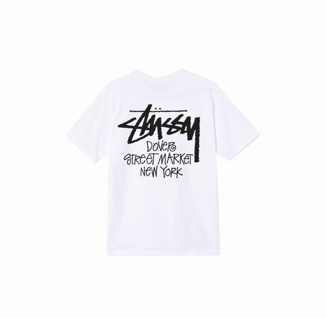 1072款斯图西Stussy高品质短袖，纽约限定，260克双纱面料，现货可报，宽松版型，最大穿到220斤都行，码数Mlxlxxl，颜色：黑色，白色，藏蓝色，绿色