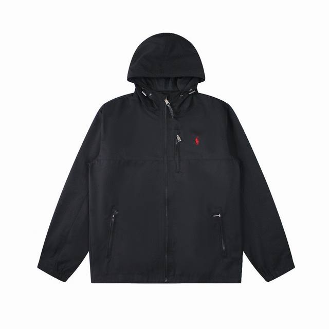 R26 Ralph Lauren拉夫劳伦刺绣小马标连帽拉链外套夹克休闲风衣防水硬壳冲锋衣 冲锋衣上新春季必备单品 防风防水溅 永不过时没想到老钱风做起户外也是当