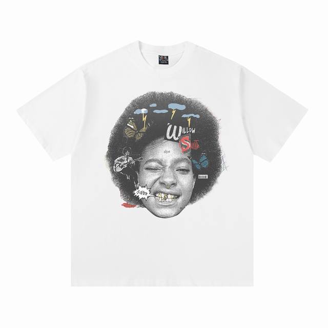 Vt2522 复古美式短袖T 颜色：白色 码数:S-Xl
