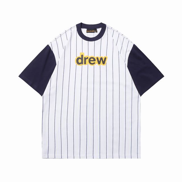 Y29 Drew竖条字母T恤 码数：S-Xl 颜色：图片色