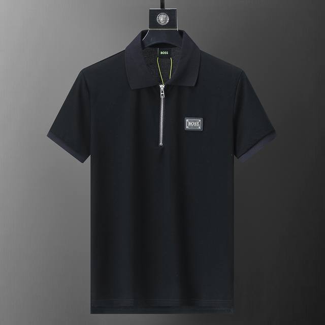 新款高品质翻领polo衫，金属Logo扣子，做工精致，官网同步，时尚百搭M-3Xl