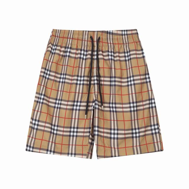 巴宝莉 Burberry 夏季新款时尚沙滩短裤带内网！官网同步 原版1-1复刻，原版五金 精选优质聚酯纤维面料、手感细腻，夏季必备单品、上身效果超帅气！ 码数：