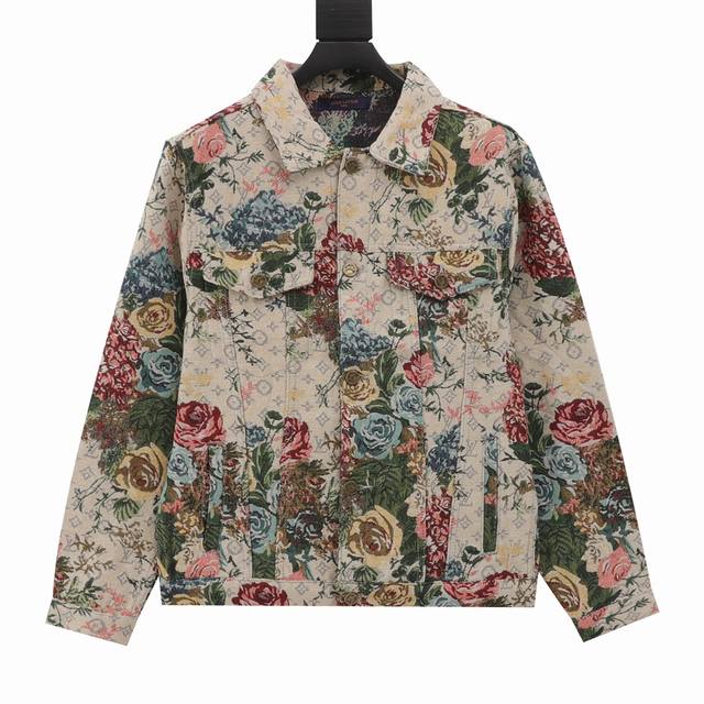 款号Y475 Louis Vuitton 路易威登 提花真丝满印外套 经典老花满印提花真丝外套 秋季首发. 男女Ins风百搭上身.看的见的质量把控. 定制满印针