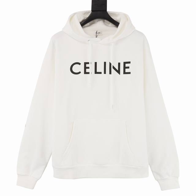 款号Y801 Celine 赛琳 经典胶囊系列连帽卫衣 Ce经典款属于胶囊系列最火 最有气质 最百搭的一个，论设计，它算是卫衣中最常见的基础款 没有花俏的玩法，