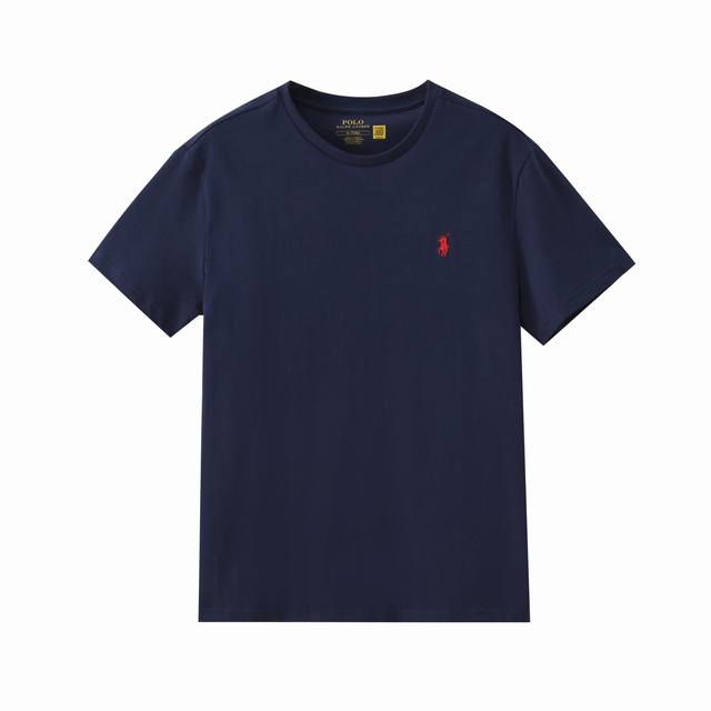 新品上新！ 拉夫劳伦新款经典小马刺绣圆领T恤，男女同款，32支纯棉230亲水双纱面料，相比普通纯棉面料更加柔软舒适，相比原版面料做了升级，原版只有180克，版型