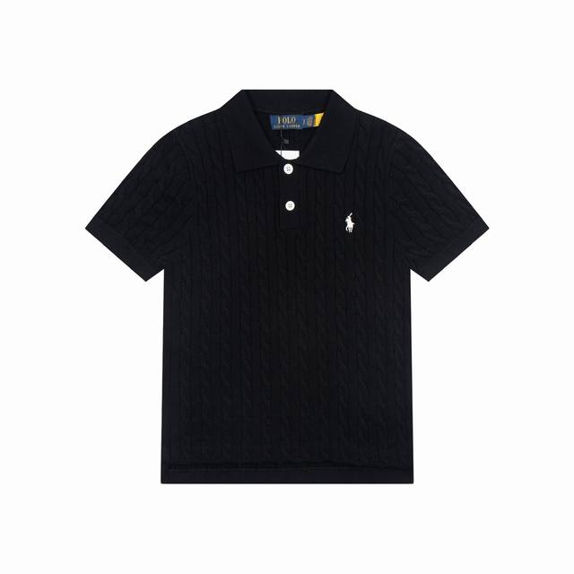 上新 款号B230 全年不下架 拉夫劳伦Ralph Lauren十一色圆领polo衫-前短后长小衫Logo绞花短袖 1:超级清凉一夏款式上身效果文艺显白随便搭配