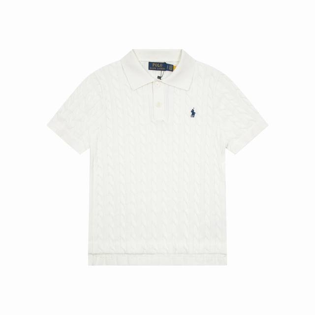 上新 款号B230 全年不下架 拉夫劳伦Ralph Lauren七色圆领polo衫-前短后长小衫Logo绞花短袖 1:超级清凉一夏款式上身效果文艺显白随便搭配