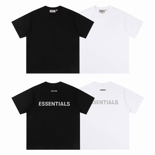 Fear Of God Fog复线 #F22 Essentials 字母Logo短袖 颜色：白 黑 尺码：S~Xl
