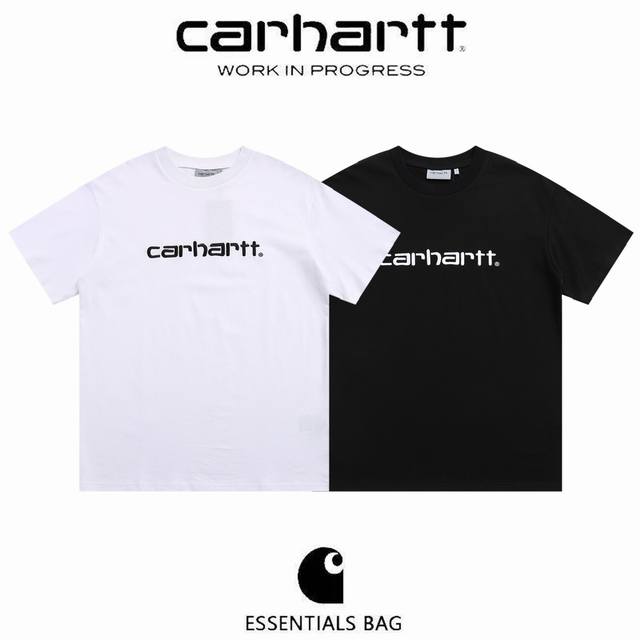款号: 630# Carhartt 卡哈特经典刺绣简约字母短袖T恤男女同款 超百年的美式工装大佬Carhartt卡哈特，初始人群包括了建筑工人、制造工人、农民以