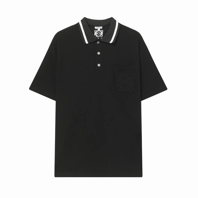 loewe罗意威 2025Ss新款 毛巾绣花工艺polo衫短袖 男女同款 在商务休闲中增加了一点俏皮的味道！很有视觉层次感！少年气立马拿捏到位！ 面料为260克