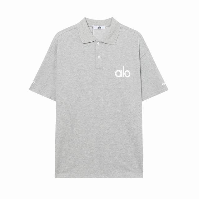 alo 2025Ss 新款 Alo男士polo衫吸汗透气很实穿！！ 新款男女同款polo衫，贝壳扣印花发泡面料柔软舒适很亲肤透气。版型经典很耐看，翻领设计气质好