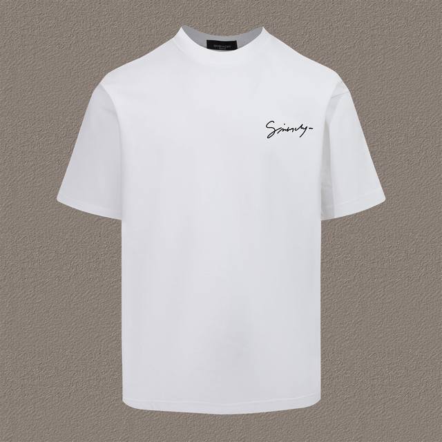 Givenchy Gvc纪梵希2025Ss春夏新款短袖T恤 -定制280G全棉双纱面料，布面干净，布纹清晰，手感非常细腻扎实，更加力挺 -整衣立体定位剪裁，上身