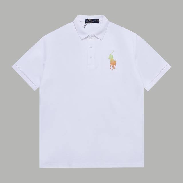 顶级版本 区别通货 款式：拉夫劳伦polo渐变骑士刺绣立领polo 颜色：图片色 尺码：S-Xxl 面料：高克重提花精梳棉 辅料：全套定制辅料 无性别区分 男女