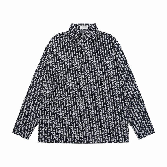 9085# 针织提花高弹面料 Dior高品质面料新款经典款老花迪奥高密度针织毛衣提花衬衫，面料底布是毛衣织法，面布卫衣提花织法，高弹力高密度面料厚度380克，宽
