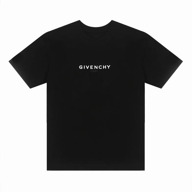 Givenchy*纪梵希 Givenchy*纪梵希反转Logo印花短袖T恤 -定制260克32支全棉双纱紧密爽滑面料 布面干净 布纹清晰 手感非常细腻扎实 更加