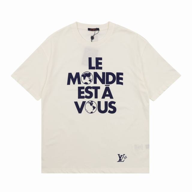 Louis Vuitton 路易威登 地球植绒短袖T恤 尺码：Xs-L