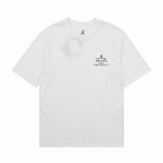 prada 普拉达 做旧标识印花短袖 尺码：Xs-L