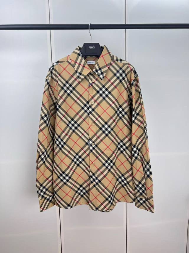 Bbr巴宝莉格子斜纹衬衫 S M L Xl
