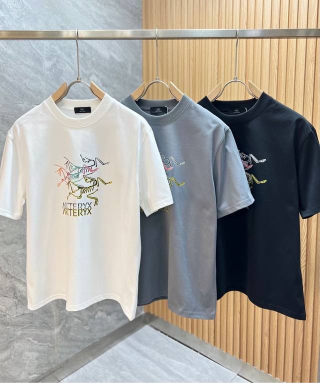 Arc 始祖鸟 2025春夏新品 三标齐全 圆领纯棉短袖T恤 好货不用过多介绍 看细节 专柜码数：M-Xxxl 175 140建议L