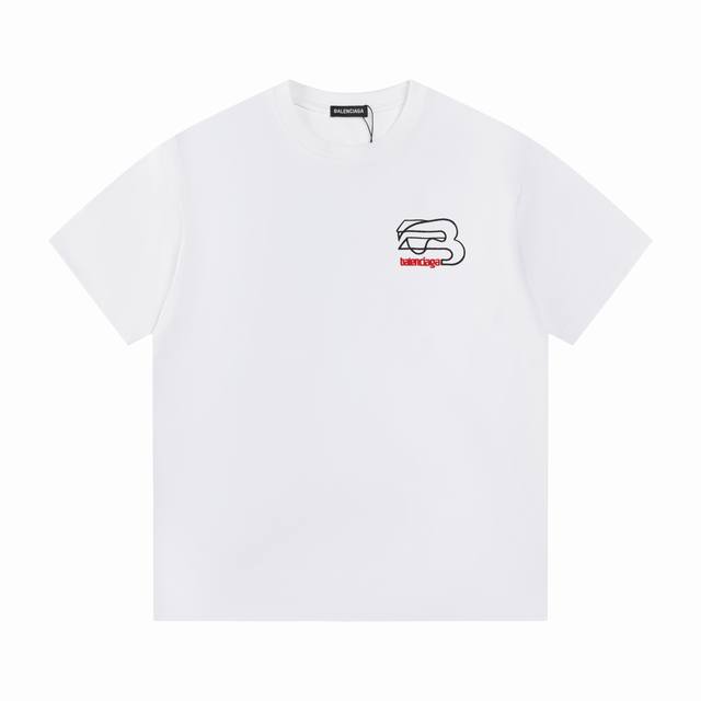 款号T61 巴黎世家 短袖T恤 男女同款 -采用原版280G100%纯棉面料 柔软舒适 螺纹同缸定染零色差 独家品质区别通货 欢迎对比 -颜色： -码数：Xs