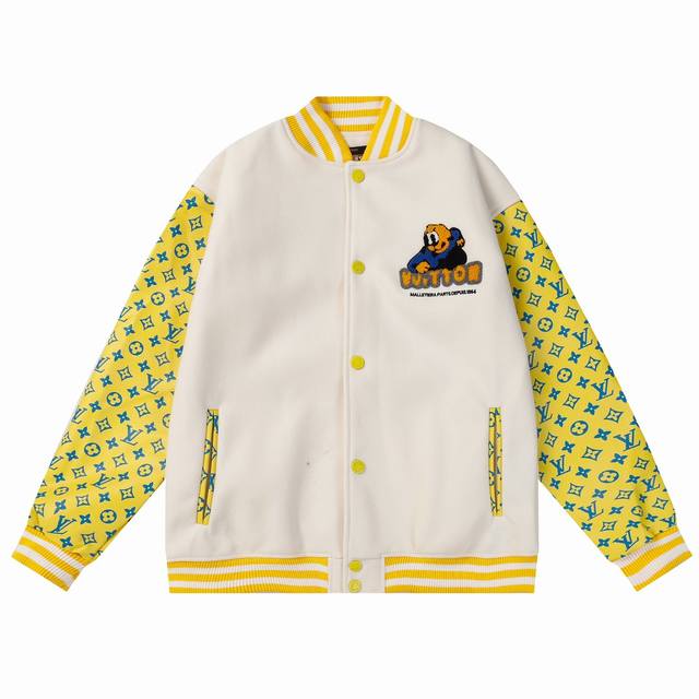 b88 -Lv 狗头毛巾绣棒球服 搭配荔枝纹满印工艺 质感十足 重工五金 高克重面料 手感细腻柔软 M L Xl Xxl